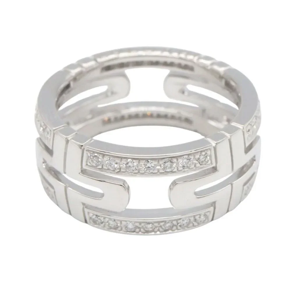 Bvlgari Parentesi Small Diamond Ring K18WG - Picture 2 of 10